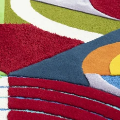 Tappeto Infinito in lana della Nuova Zelanda e tencel policromo di Ken Scott