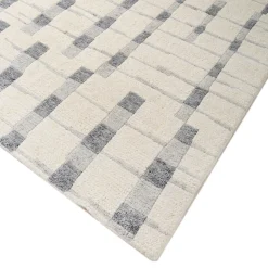 Tappeto in Lana Bianco Ardesia Charcoal
