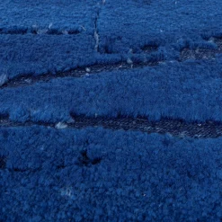 Tappeto in lana blu navy