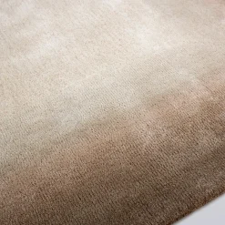 Tappeto in lana taupe Halo Dawn