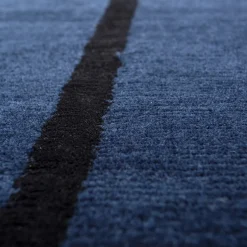 Tappeto in lana tonalità Blu Medievale e Blu Crepuscolo