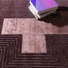 Tappeto in lana viola Plano PL201