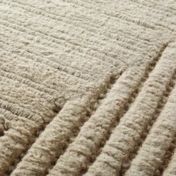 Tappeto in Lino Beige Geometrico Terai 3