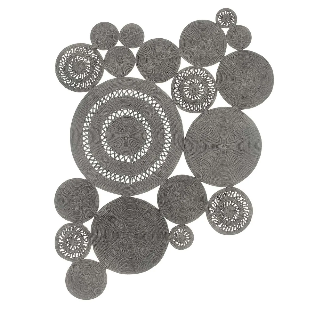Tappeto in&outdoor Alyssa Patchwork silver