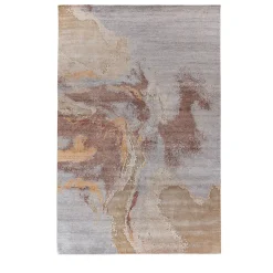 Tappeto in seta di bambù beige LOFT L505A
