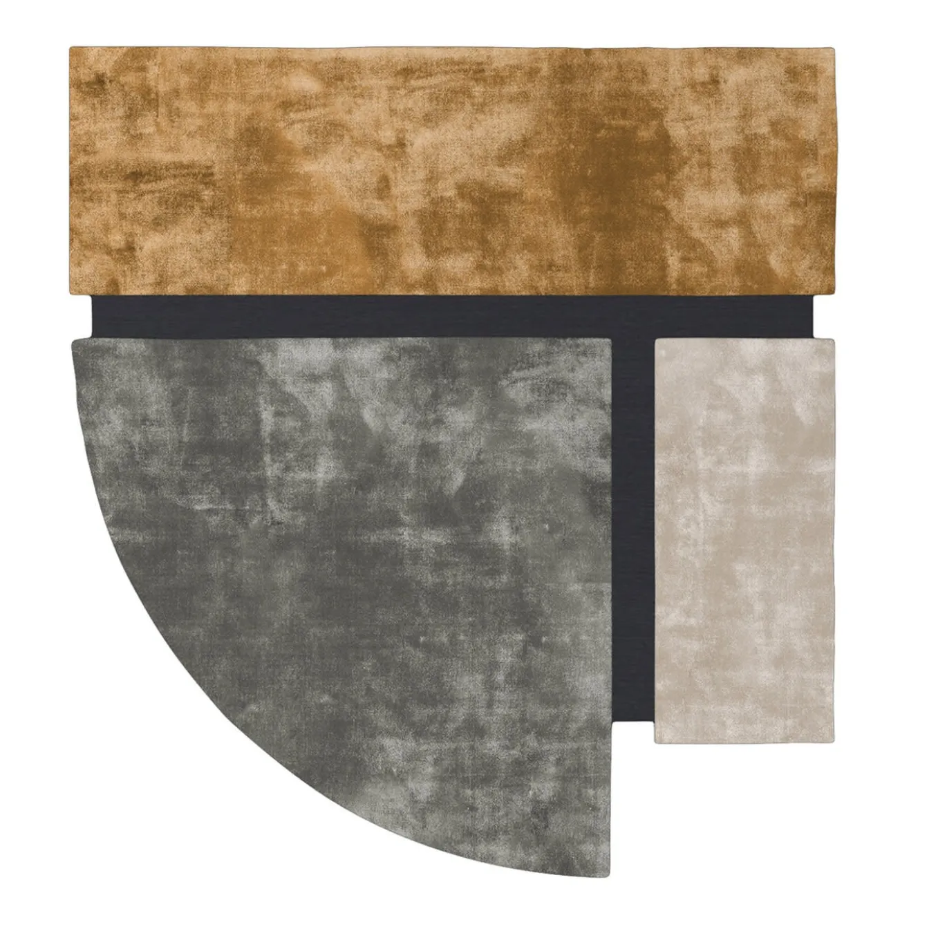 Tappeto Island Mustard #10 di Dainelli Studio
