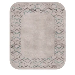 Tappeto ispirato all'Art Déco nei toni del grigio