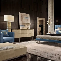 Tappeto ispirato all'Art Déco nei toni del grigio