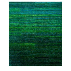 Tappeto Jewel Mirage Emerald Green & Blue Jewel annodato a mano