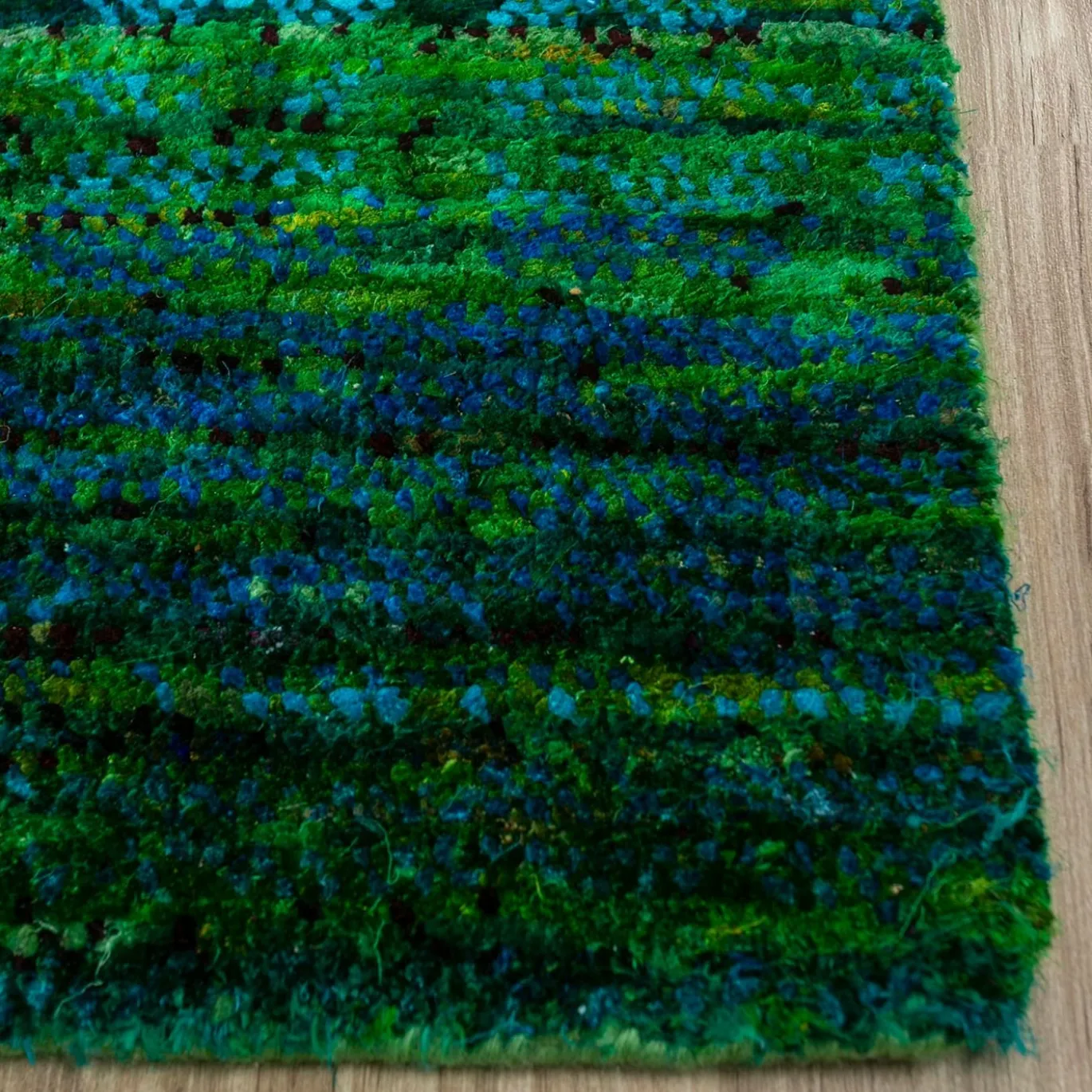 Tappeto Jewel Mirage Emerald Green & Blue Jewel annodato a mano