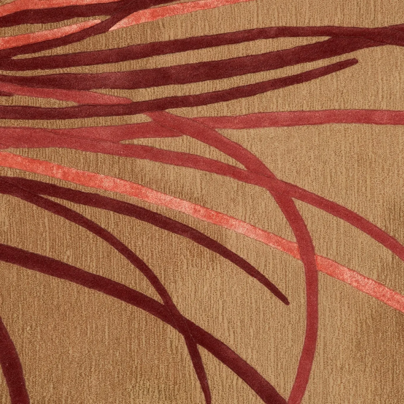 Tappeto Kiku Tokyo Rosso