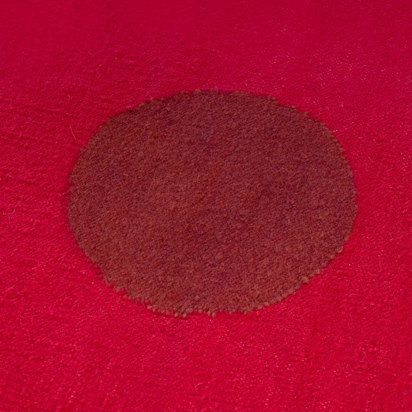Tappeto Kilim Astro quadrato Rosso in Lana