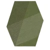 Tappeto Kilim Poligonale Verde RD Grid in Lana di Rodolfo Dordoni