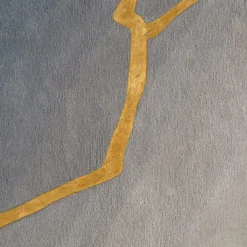 Tappeto Kintsugi blu sfumato