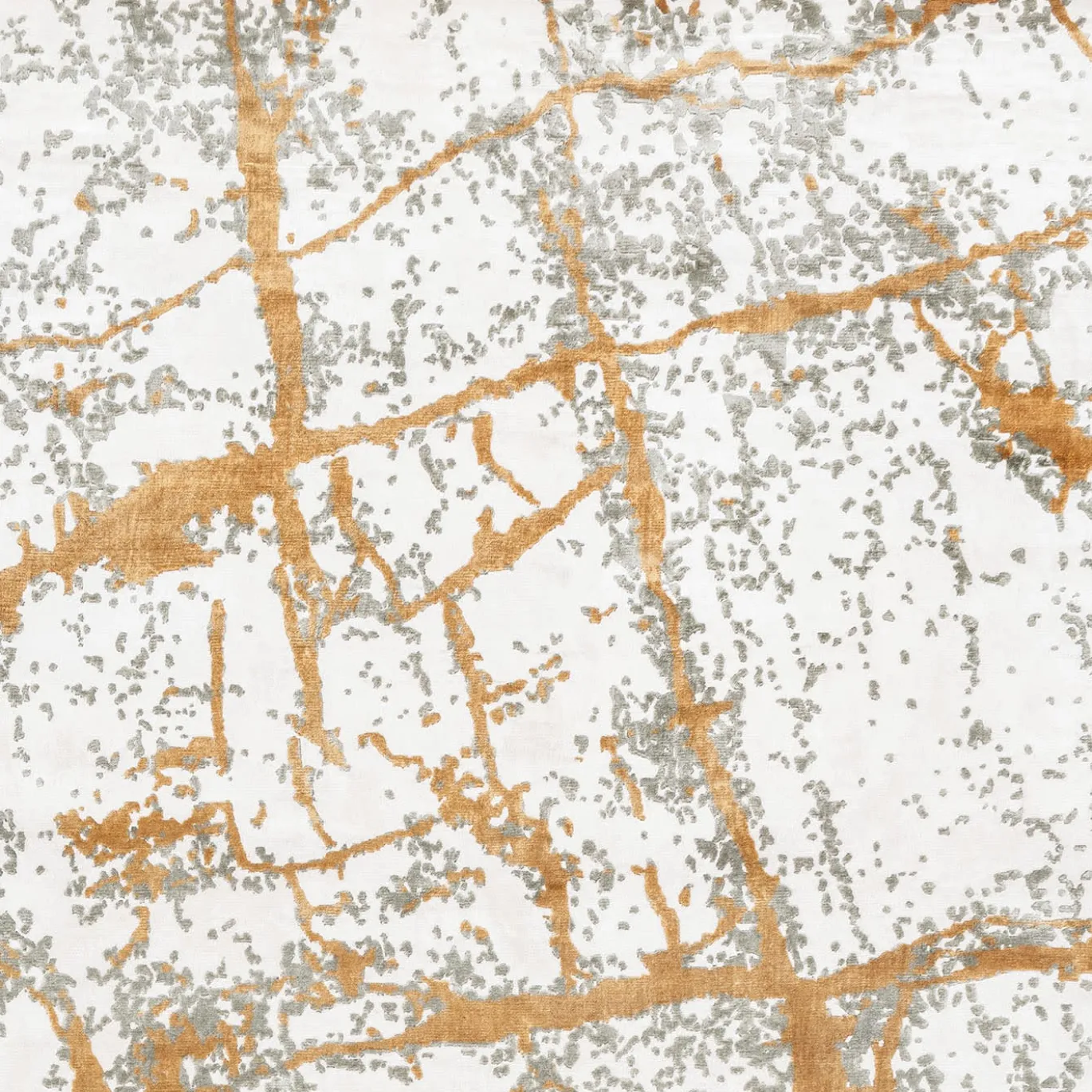Tappeto Kintsugi Grigio e Oro