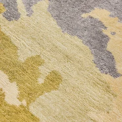 Tappeto Loft L511A in seta di bamboo dorata