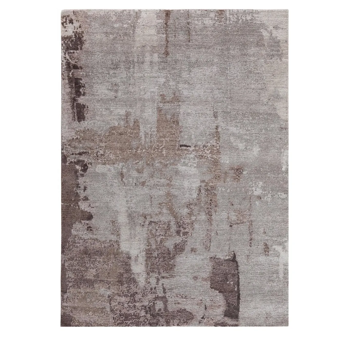 Tappeto Loft L416A in seta di bambù marrone