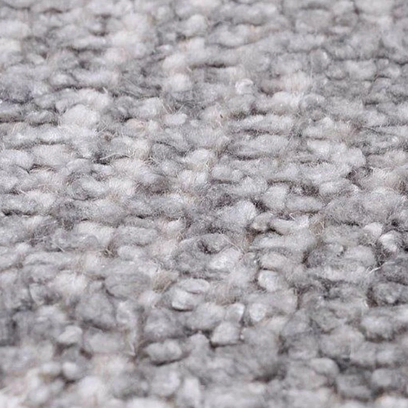 Tappeto Loom Mineral in lana e seta di bamboo grigio