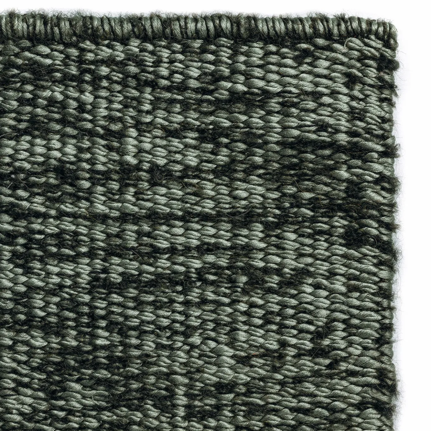 Tappeto Luce in seta e alpaca verde di Ignacia Murtagh