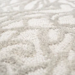 Tappeto Lunar Landscape White & Natural Gray trapuntato a mano