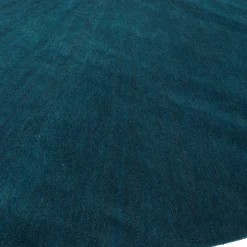 Tappeto Majestic Plume Peacock Blue trapuntato a mano