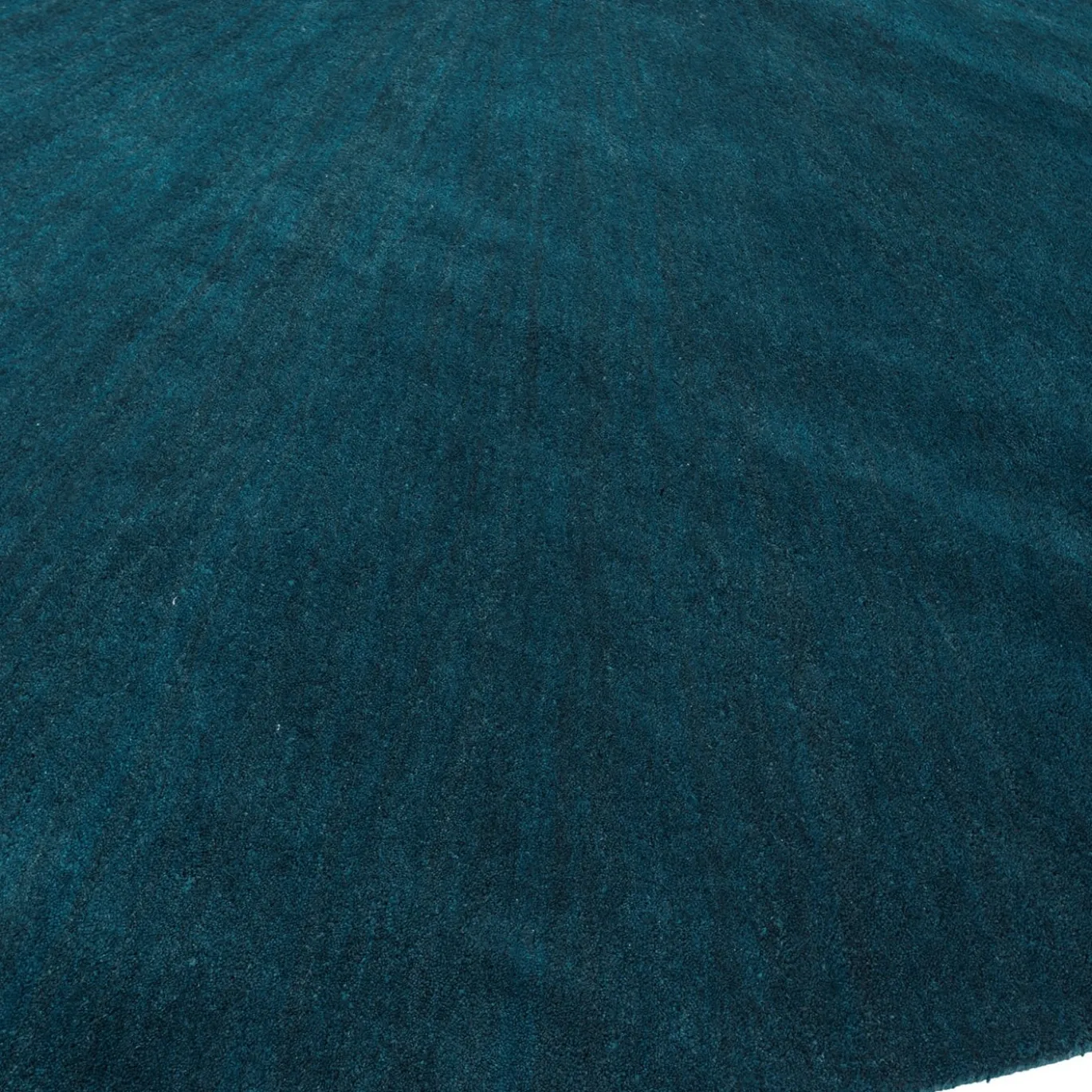 Tappeto Majestic Plume Peacock Blue trapuntato a mano