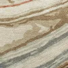Tappeto Mellow Waves Antique White & Clay trapuntato a mano