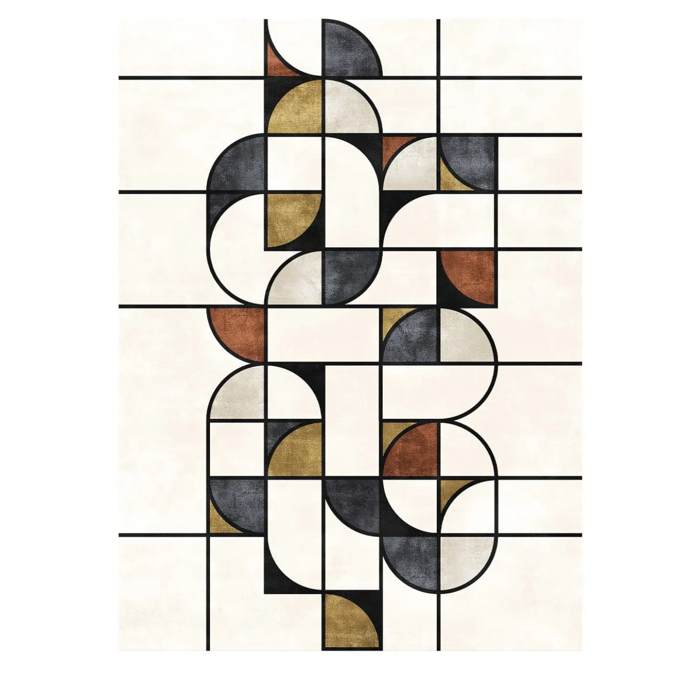 Tappeto Monoscopio Gamma Bigfruit Polychrome di Dainelli Studio