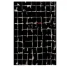 Tappeto Mosaic in Ebony and White di Keith Pillow da Daaa Haus