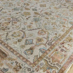 Tappeto Oxidize lavato a mano in bianco nuvola avorio scuro
