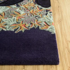 Tappeto Plum Glow Purple Velvet trapuntato a mano