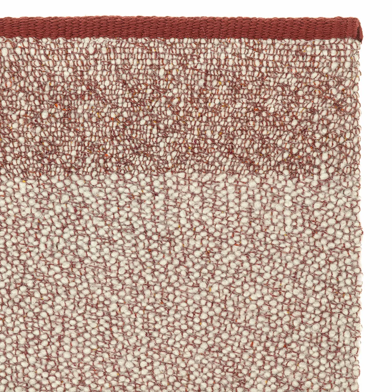Tappeto Pura in Cashmere e Seta Rosso di Ignacia Murtagh