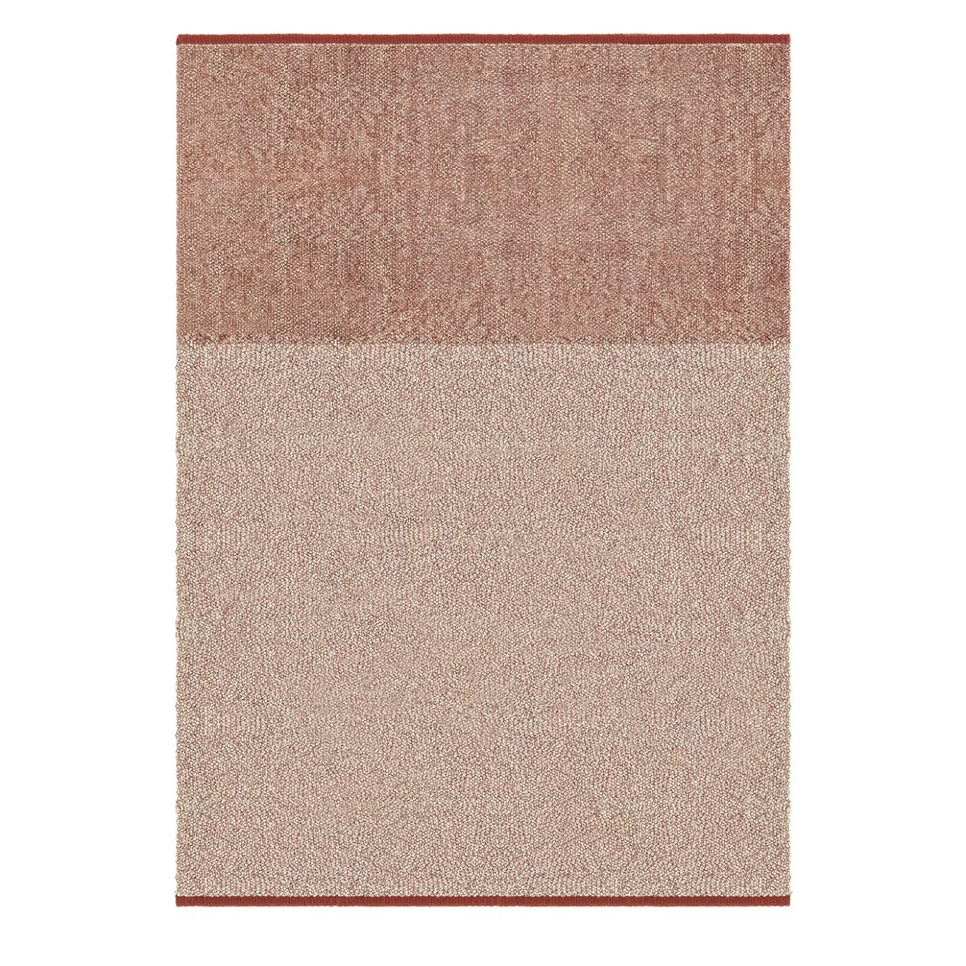 Tappeto Pura in Cashmere e Seta Rosso di Ignacia Murtagh