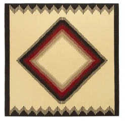 Tappeto Quadrato Lilith White Mesa