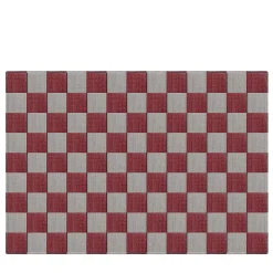 Tappeto rettangolare Damier in Agave e Rame di Droulers