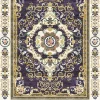 Tappeto rettangolare Imperial Rococò Flourish Blu in lana