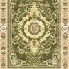 Tappeto rettangolare Imperial Rococò Flourish Green in lana