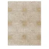 Tappeto rettangolare Light Compass in viscosa e lurex beige