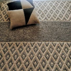 Tappeto rettangolare Melange Rombi 3 a 3