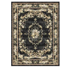 Tappeto rettangolare Onyx Blossom Harmony in seta di bambù