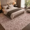 Tappeto rettangolare Whisper Prism in viscosa rosa