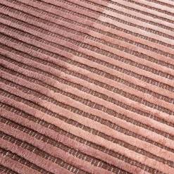 Tappeto rosso Lines L8 tessuto a mano