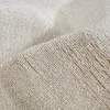 Tappeto rotondo Feel Round Offwhite in seta di banano