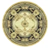 Tappeto rotondo Gilded Palace Roundel in seta di bambù