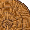 Tappeto Rotondo The Tree Calendar in Lana Arancione