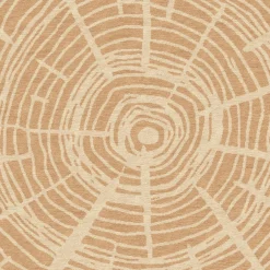 Tappeto rotondo The Tree Calendar in lana beige chiaro