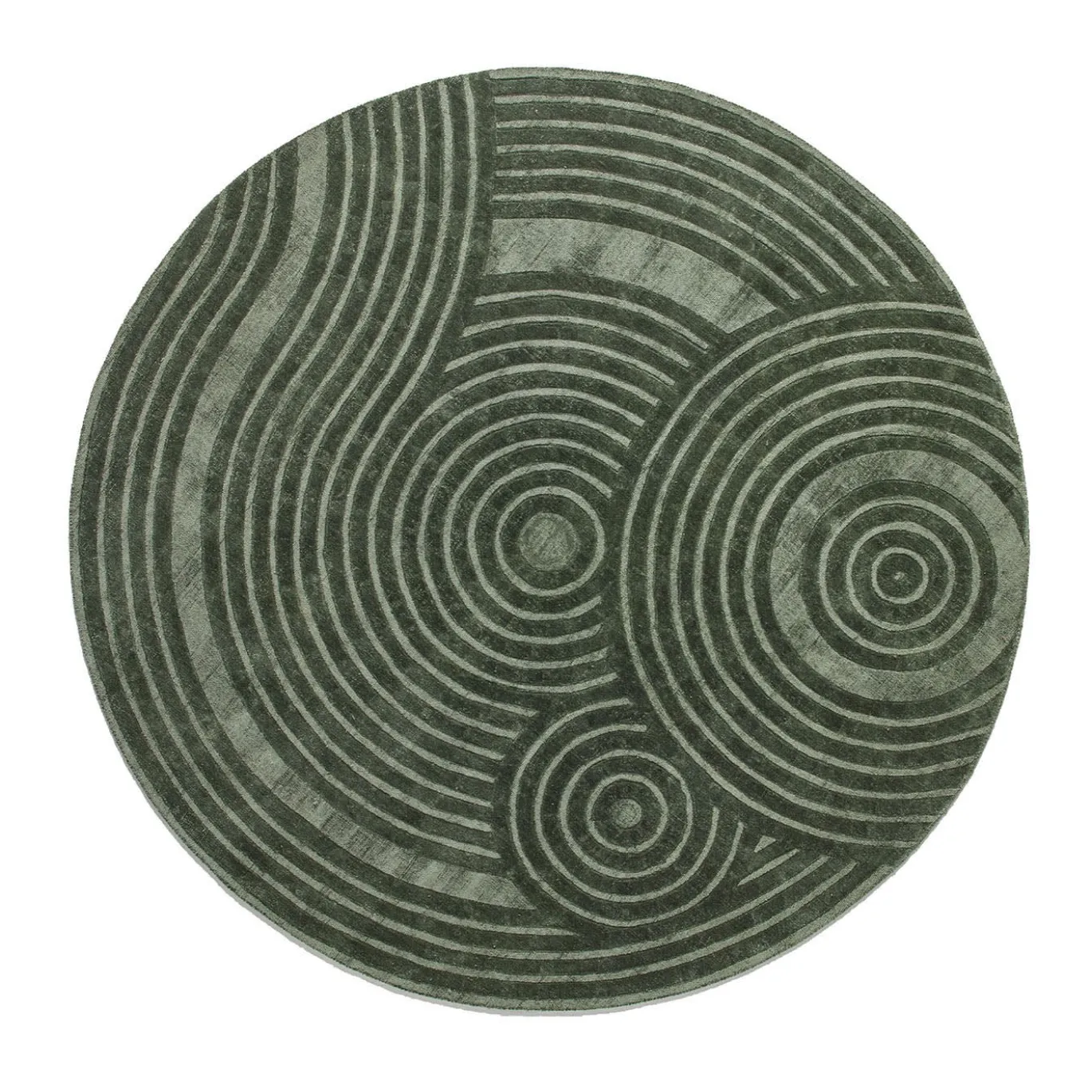 Tappeto rotondo Zen Muschio