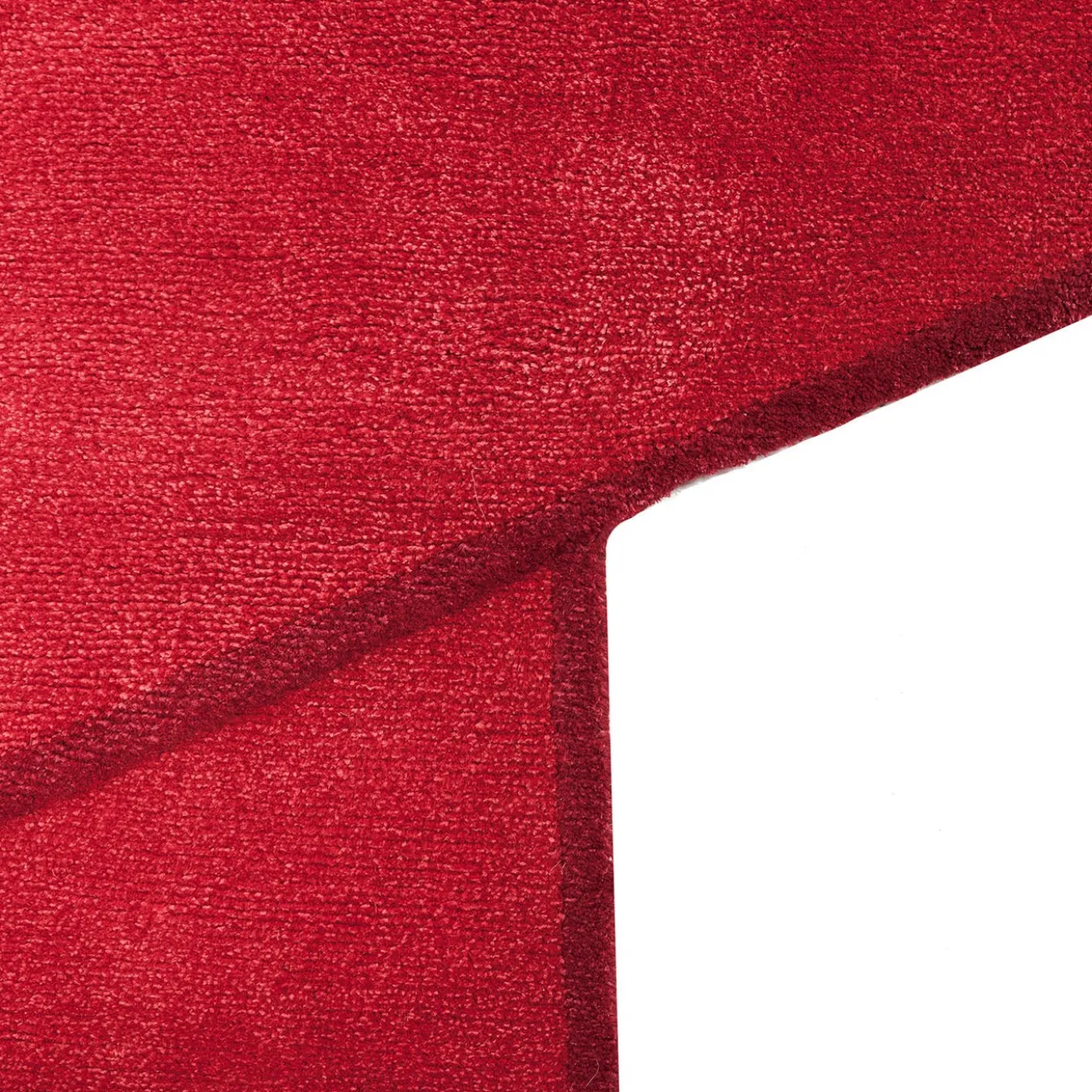 Tappeto Runner in Seta Banana Rossa Ruban