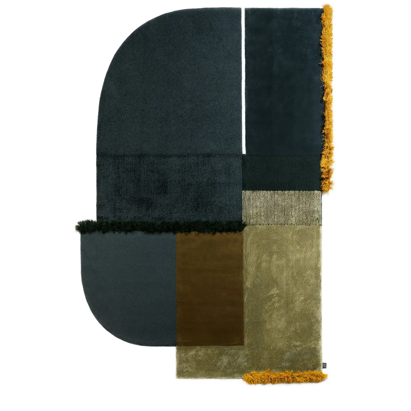 Tappeto Selce #2 Blu Goethite di Studio Salaris