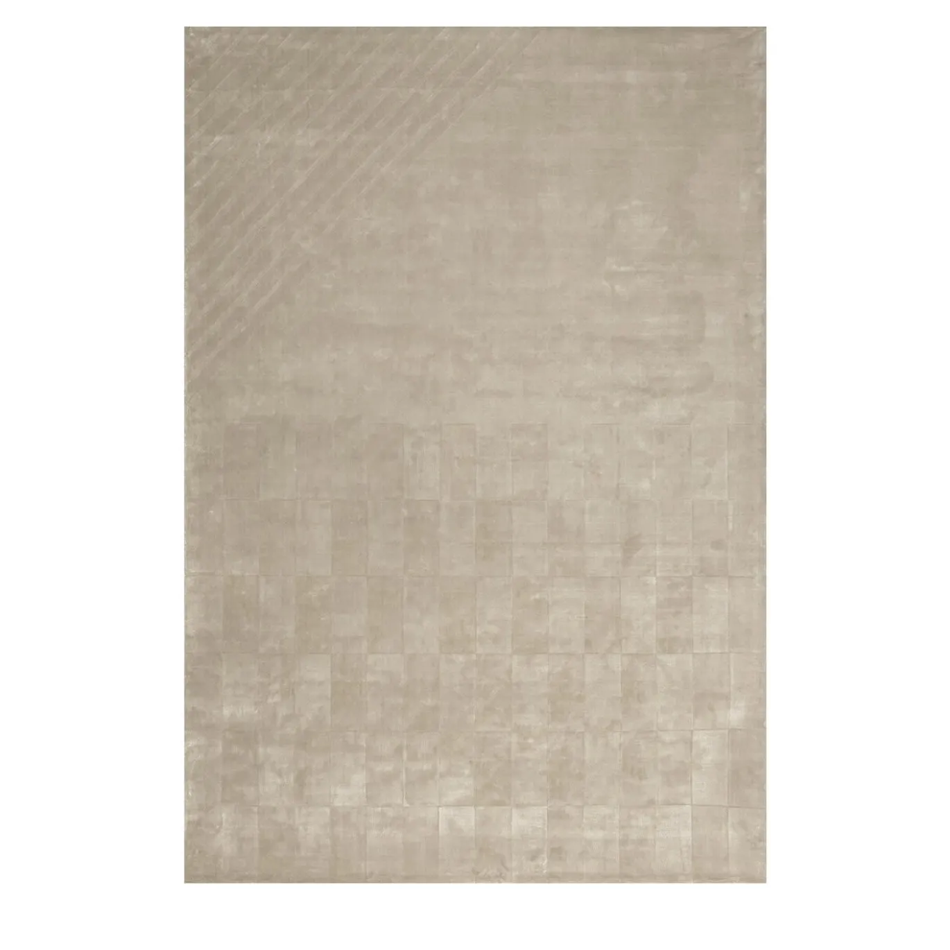 Tappeto Shogi Dama Rettangolare Taupe di Dainelli Studio